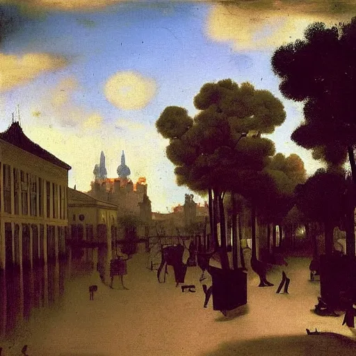 Image similar to sao paulo painted by johannes vermeer