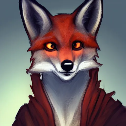 Image similar to a portrait of a medieval anthropomorphic fox, trending on furaffinity, trending on artstation, digital art, backlighting, by kawacy