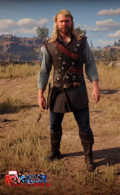 Image similar to thor in red dead redemption 2
