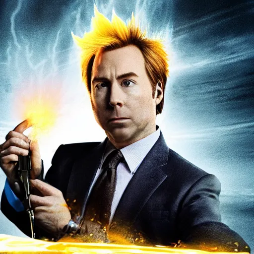 Image similar to jimmy mcgill going super sayian