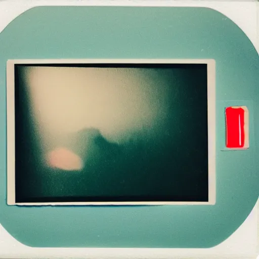 Prompt: polaroid of a cute expressive random dream, reflection, double exposure, glitch, gradient, chromatic aberration, fog
