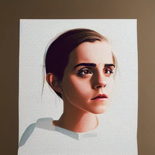 Prompt: Emma Watson profile picture by Sachin Teng, asymmetrical, Organic Painting , Matte Painting, geometric shapes, hard edges, graffiti, street art:2 by Sachin Teng:4