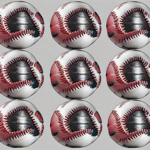 Prompt: baseball tidal wave of baseballs, concept art, by Takumi Park, detailed