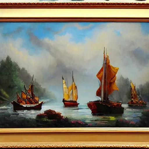 Image similar to oil painting ¥¥¥¥ museum - quality