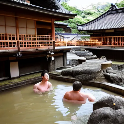 Prompt: japanese onsen