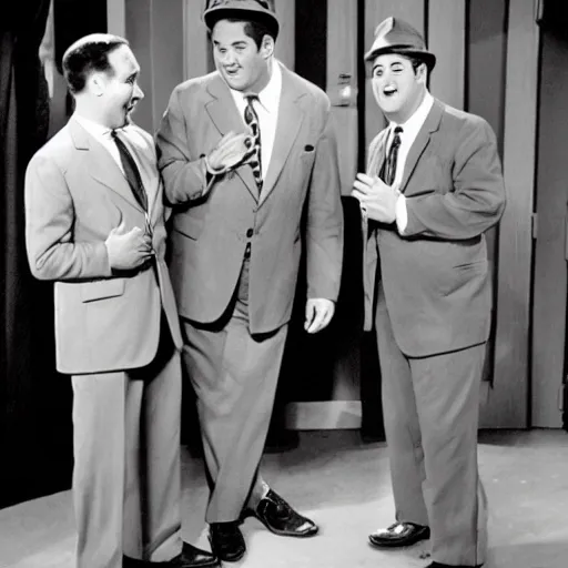 Image similar to Abbott and Costello meet Abbott and Costello