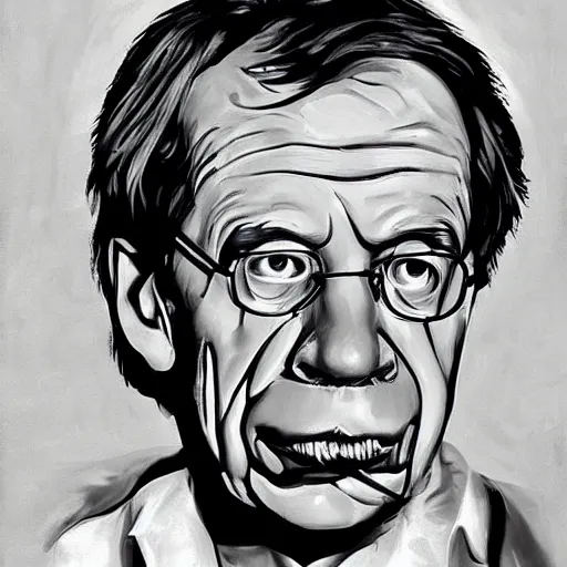 Image similar to portrait of vaclav havel as the it by stephen king