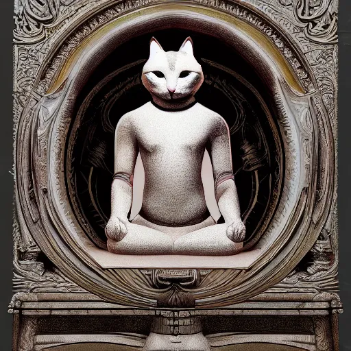 Image similar to a true god of all cats, symmetry, awesome exposition, very detailed, highly accurate, 8 k