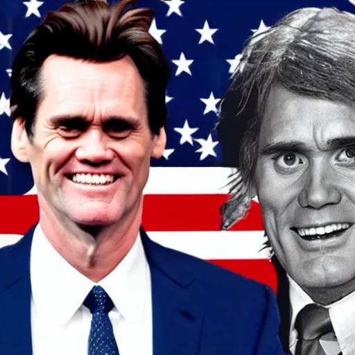 Image similar to jim carrey as president of the usa