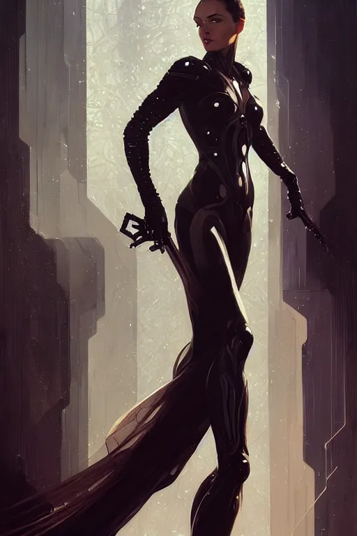 Prompt: elegant punisher aeon flux gown profile picture by greg rutkowski, dynamic pose, intricate, futuristic, fantasy, elegant, by stanley artgerm lau, greg rutkowski, thomas kindkade, alphonse mucha, loish, mugler, norman rockwell,