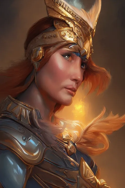 Image similar to amazon valkyrie athena, d & d, fantasy, portrait, highly detailed, headshot, digital painting, trending on artstation, concept art, sharp focus, illustration, art by artgerm and greg rutkowski and magali villeneuve