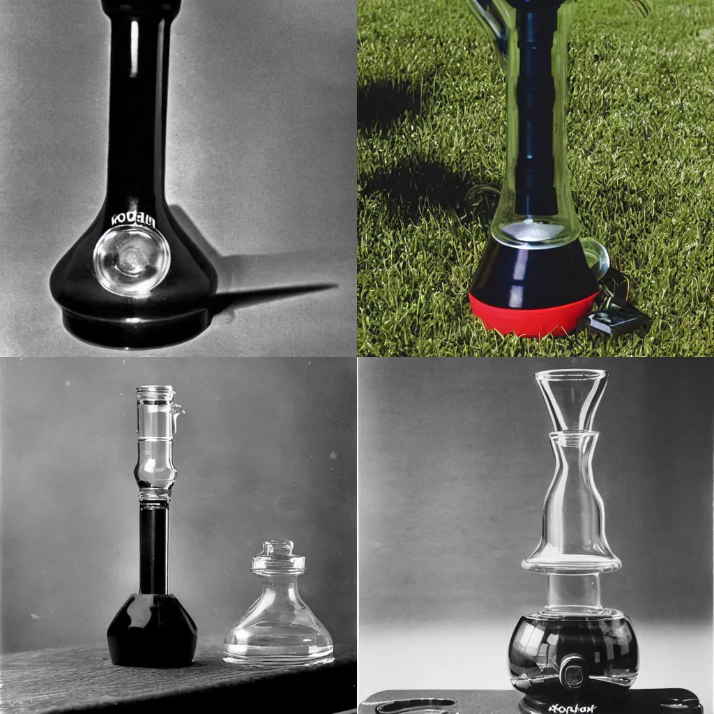 Prompt: a kodak photograph of a bong that looks like the uibomber