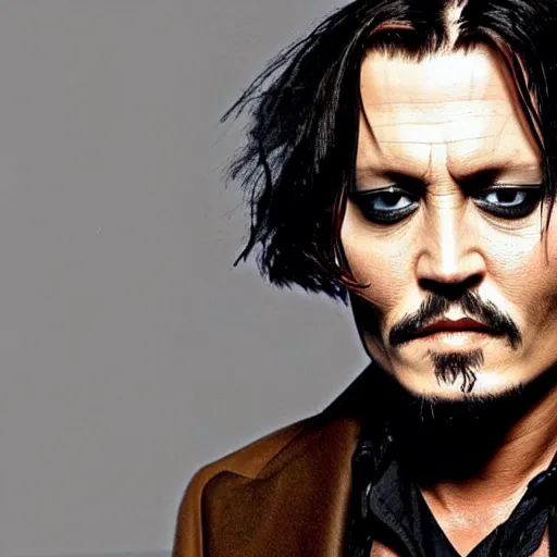 Image similar to depressed johnny depp