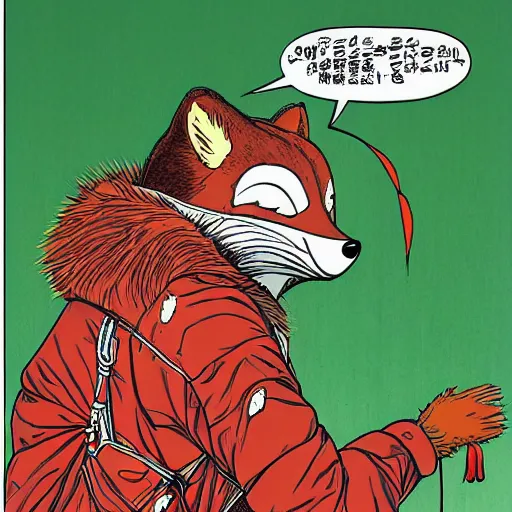 Prompt: a portrait of an asian girl, face covered witj a fox mask by geof darrow,