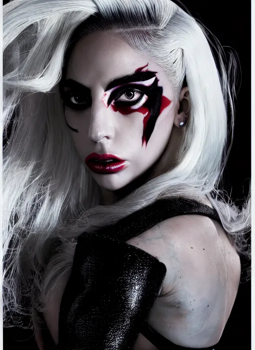 Image similar to lady gaga by nick knight, born this way, born this way album, red weapon 8 k s 3 5, cooke anamorphic / i lenses, highly detailed, cinematic lighting