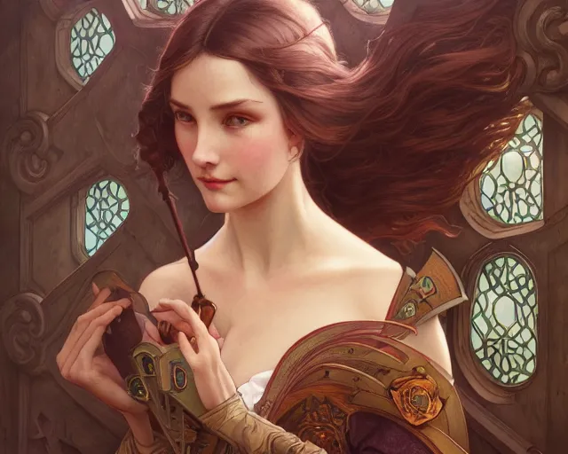 Image similar to photography of cfa voysey, deep focus, d & d, fantasy, intricate, elegant, highly detailed, digital painting, artstation, concept art, matte, sharp focus, illustration, hearthstone, art by artgerm and greg rutkowski and alphonse mucha