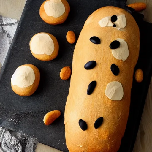 Image similar to a bunny bread hybrid