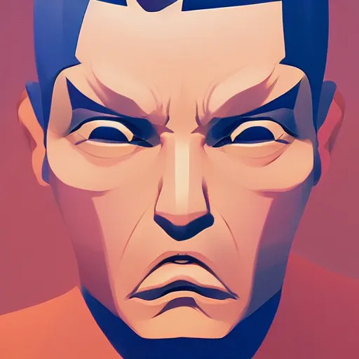 Image similar to face icon stylized minimalist goldfinger, loftis, cory behance hd by jesper ejsing, by rhads, makoto shinkai and lois van baarle, ilya kuvshinov, rossdraws global illumination