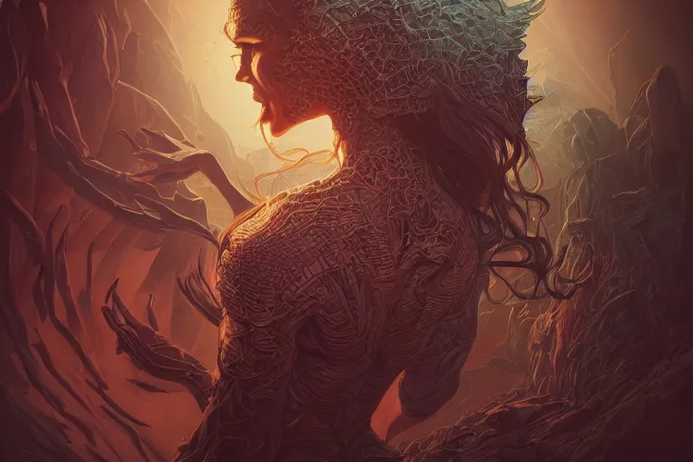 Image similar to portrait isometric drawing, demon woman, intricate, epic lighting, cinematic composition, hyper realistic, 8 k resolution, unreal engine 5, by artgerm, tooth wu, dan mumford, beeple, wlop, rossdraws, james jean, andrei riabovitchev, marc simonetti, yoshitaka amano, artstation