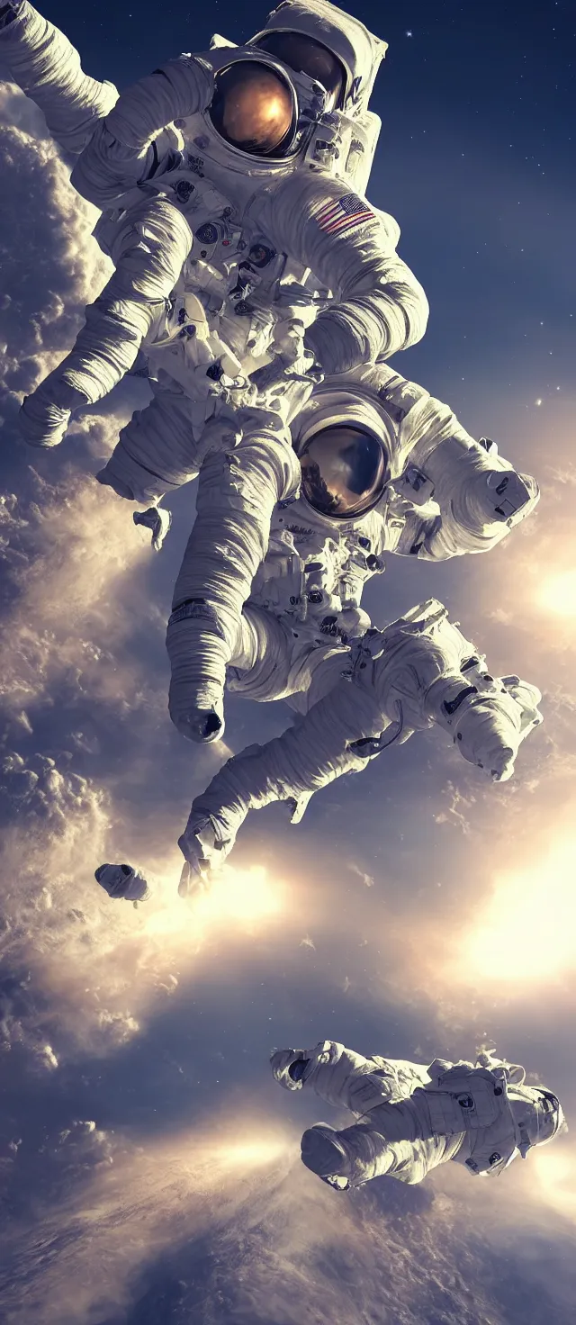 Image similar to astronaut riding a horse in space, perfect composition, very high detail, unreal engine octane render, 8k