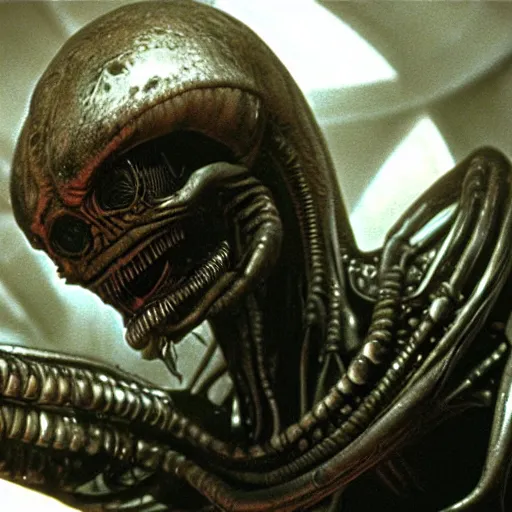 Image similar to alien h r giger, movie still