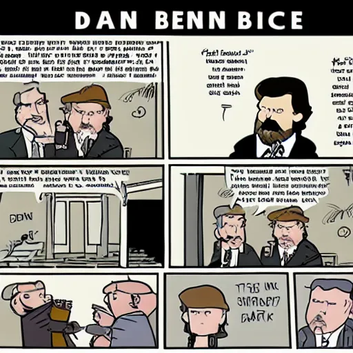 Prompt: dan benioff and george rr a martin cartoon strip