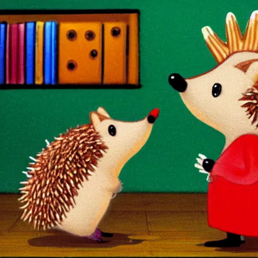 Image similar to a hedgehog character from a richard scarry book