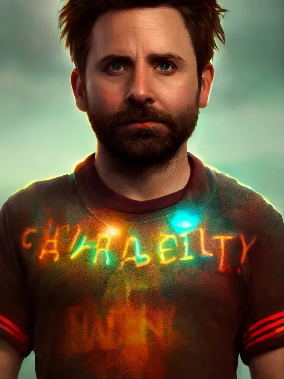 Prompt: portrait art of Charlie Day 8k ultra realistic , lens flare, atmosphere, glow, detailed,intricate, full of colour, cinematic lighting, trending on artstation, 4k, hyperrealistic, focused, extreme details,unreal engine 5, cinematic, masterpiece