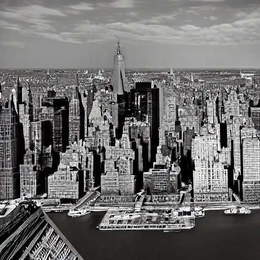 Prompt: new york city skyline by larich