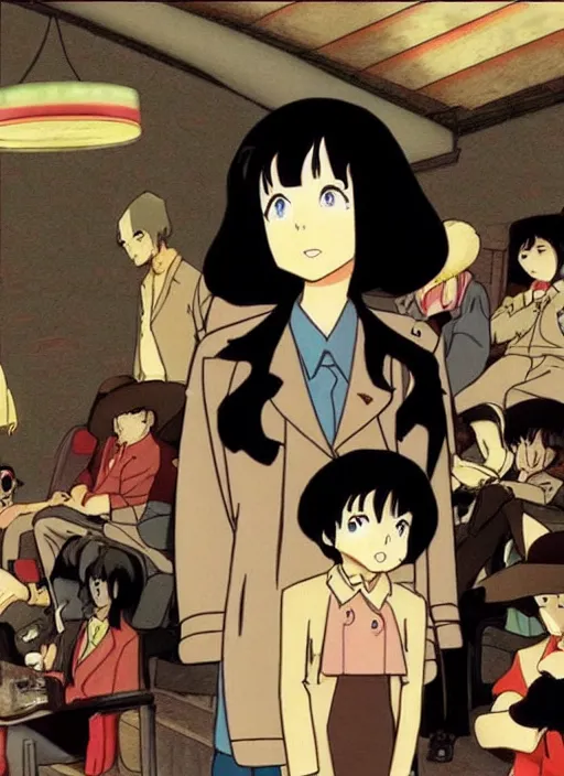 Image similar to Still frame from the Twin Peaks anime by Satoshi Kon