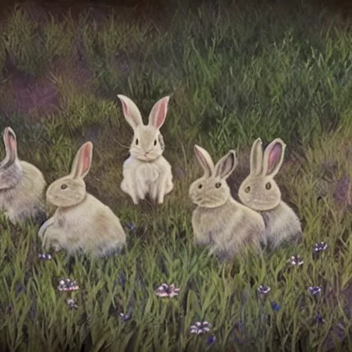 Prompt: Rabbit cult