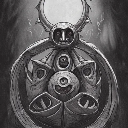 Image similar to d & d beholder, dramatic fantasy art