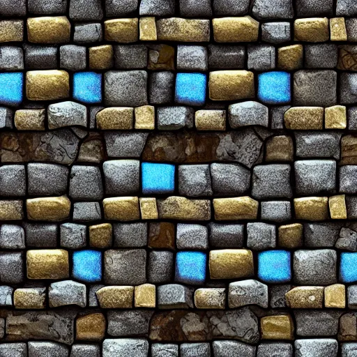 Image similar to seamless video game stone texture, digital art, breath of the wild