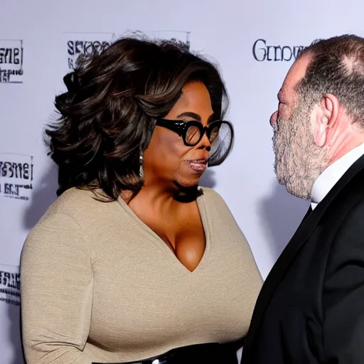 Image similar to oprah winfrey shaking hands with harvey weinstein