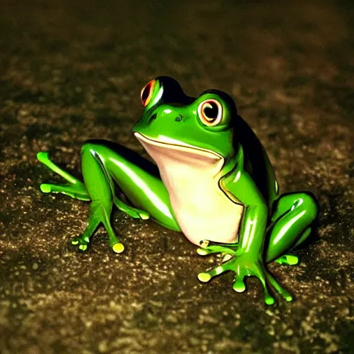 Image similar to mystic photo of the frog, studio ghibli, beautiful, crisp