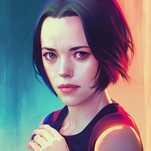 Prompt: rachel mcadams portrait as manga girl, realistic shaded perfect face, fine details. anime. realistic shaded lighting poster by ilya kuvshinov katsuhiro otomo ghost - in - the - shell, magali villeneuve, artgerm, jeremy lipkin and michael garmash and rob rey