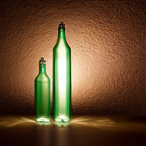 Prompt: an award - winning photo of a translucent glass vodka bottle in the shape and style of a propane cylinder designed by alvar aalto, dramatic studio lighting, 2 4 mm, wide angle lens, ƒ / 8, behance, intricate details, 8 k