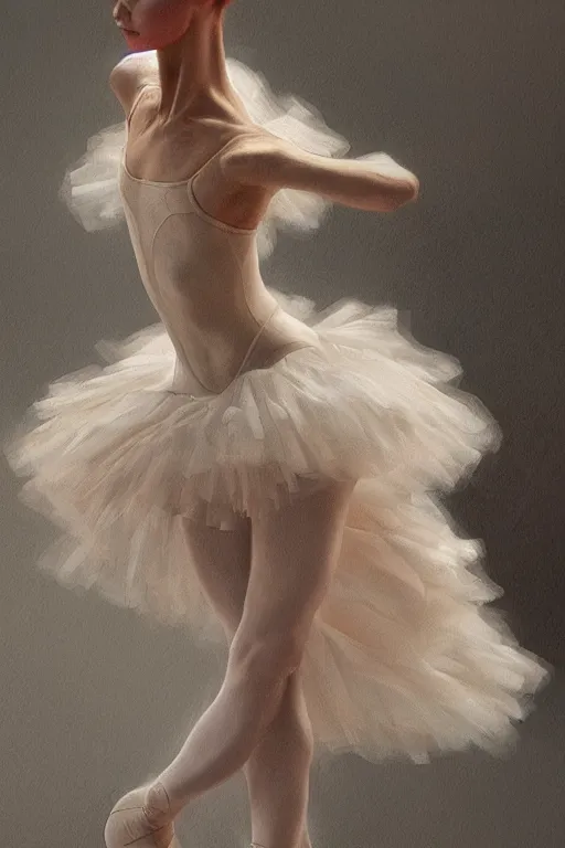 Image similar to ultra detailed hyper realistic deep focus smooth artstation wlop award winning ballerina monet