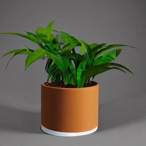 Image similar to an architectural, unique pot made for houseplants, high end, design, graphic, statement piece