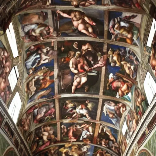 Prompt: sistine chapel