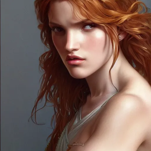 Prompt: ultra realistic illustration, bella thorne as 7 or 9, intricate, elegant, highly detailed, digital painting, artstation, concept art, smooth, sharp focus, illustration, art by artgerm and greg rutkowski and alphonse mucha