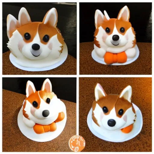 Image similar to corgi cake