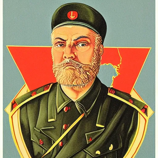 Image similar to a detailed and complex, highly detailed, intricate, elegant, concept art, soviet propaganda poster depicting a dromaius in military uniform. marxism - leninism. painting by irakli toidze,