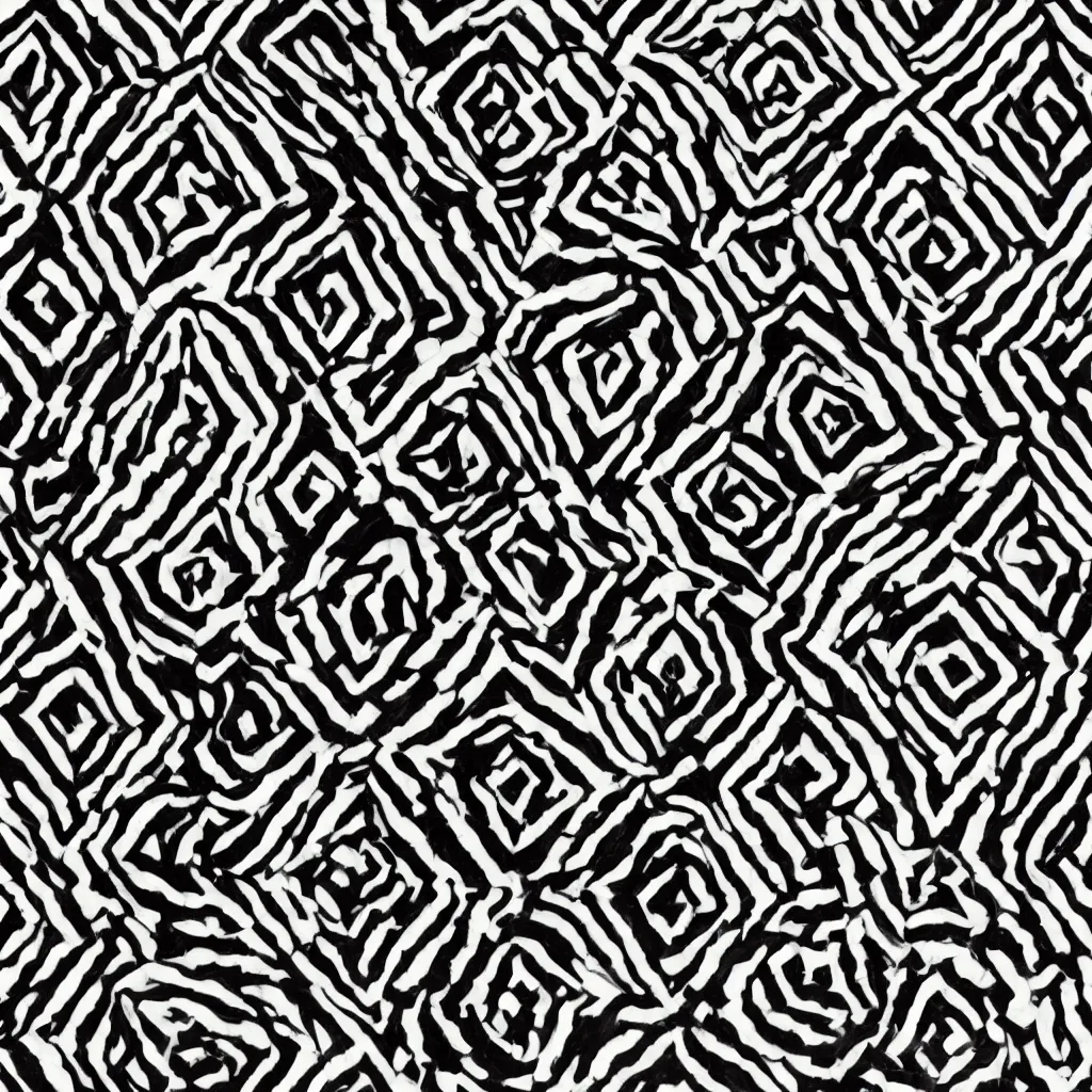 Image similar to a impasto oil painting of beautiful, symmetric pattern, black! and white colors, ultra high details, symmetry, large geometric hexagonal figures