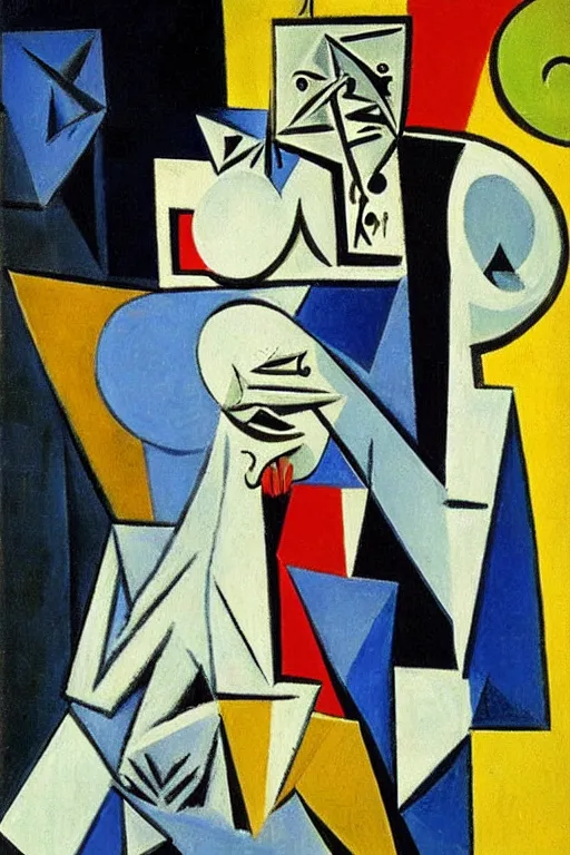 Prompt: price and envy by pablo picasso