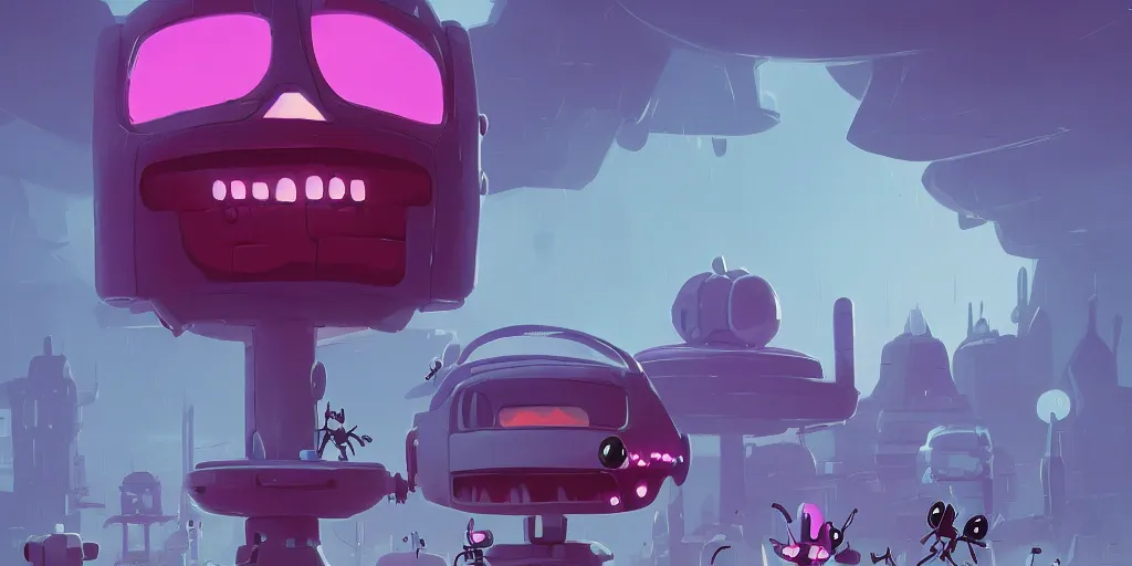 Prompt: invader Zim by Goro Fujita and Simon Stalenhag , 8k, trending on artstation, hyper detailed, cinematic