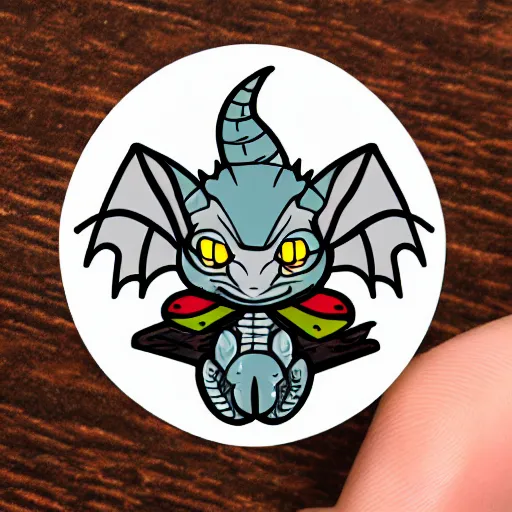 Image similar to cute d & d chibi dragon character sticker