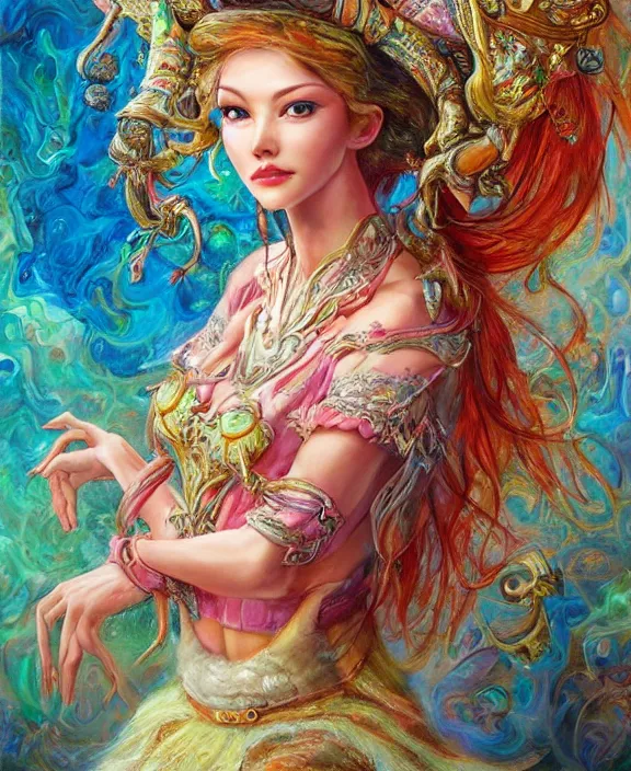 Image similar to portrait of eugene krabs, magic realism, art by josephine wall, art by huang guangjian, art by viktoria gavrilenko, art by amanda sage, trending on artstation