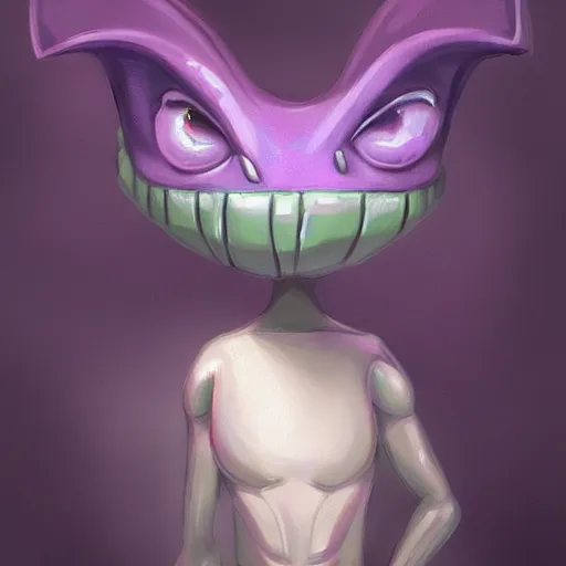 Image similar to cute grey purple alien, digital painting, ultradetailed, artstation, oil painting, ultradetailed, artstation