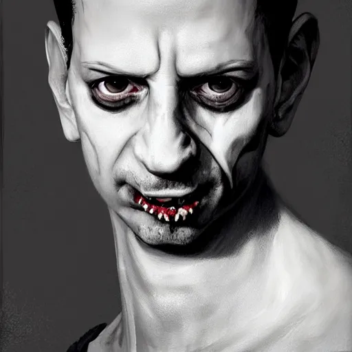 Image similar to color portrait of a young dave gahan turned into a scary zombie, 7 days to die zombie, fine art, award winning, intricate, soft light from the side, elegant, sharp focus, cinematic lighting, highly detailed, digital painting, 8 k concept art, art by z. w. gu, art by brom, art by michael hussar, masterpiece, 8 k